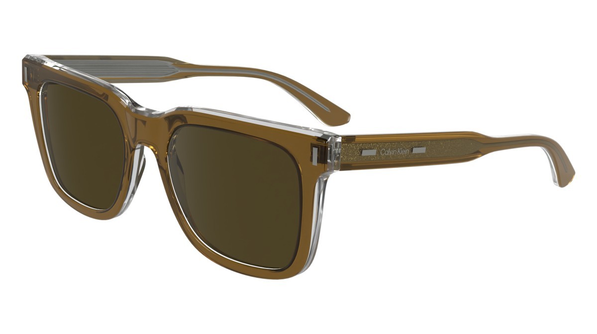 Sunglasses Calvin Klein CK24536S N (280) color light brown/crystal shape rectangle 