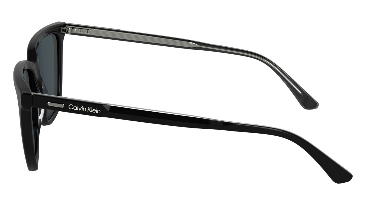 Sunglasses Calvin Klein CK24537S (001) color black shape rectangle lenses solid blue