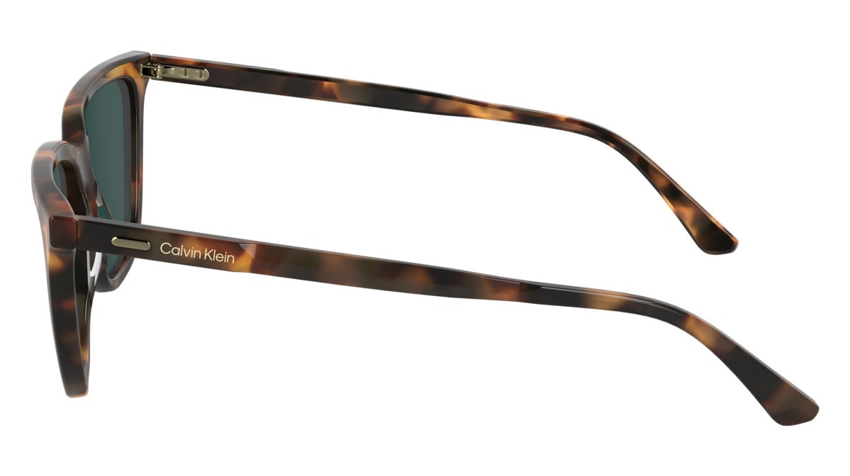 Sunglasses Calvin Klein CK24537S (219) color milky brown havana shape rectangle lenses solid petrol