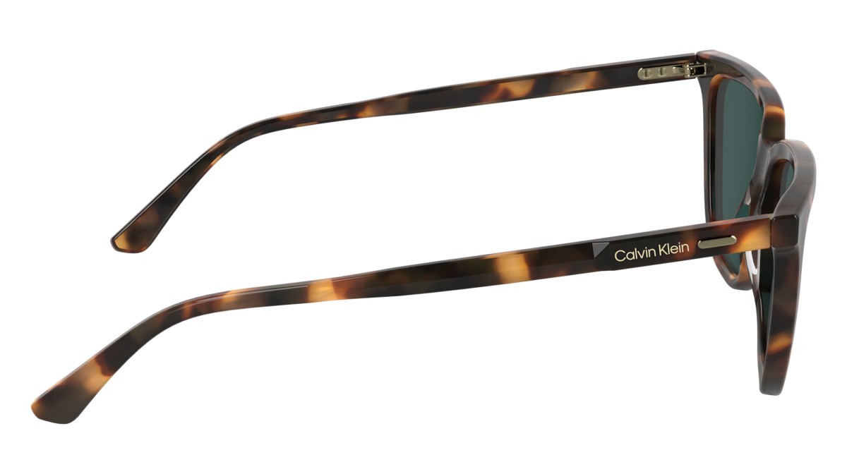 Sunglasses Calvin Klein CK24537S (219) color milky brown havana shape rectangle lenses solid petrol