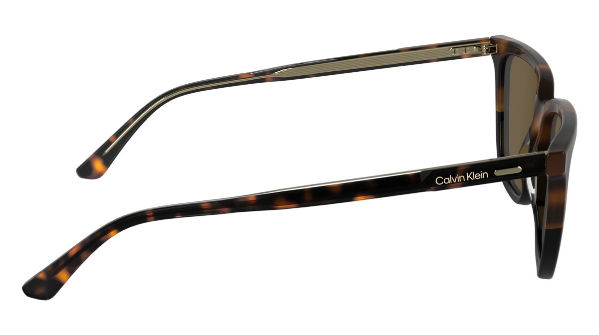 Sunglasses Calvin Klein CK24537S (233) color havana/black shape rectangle lenses solid light brown