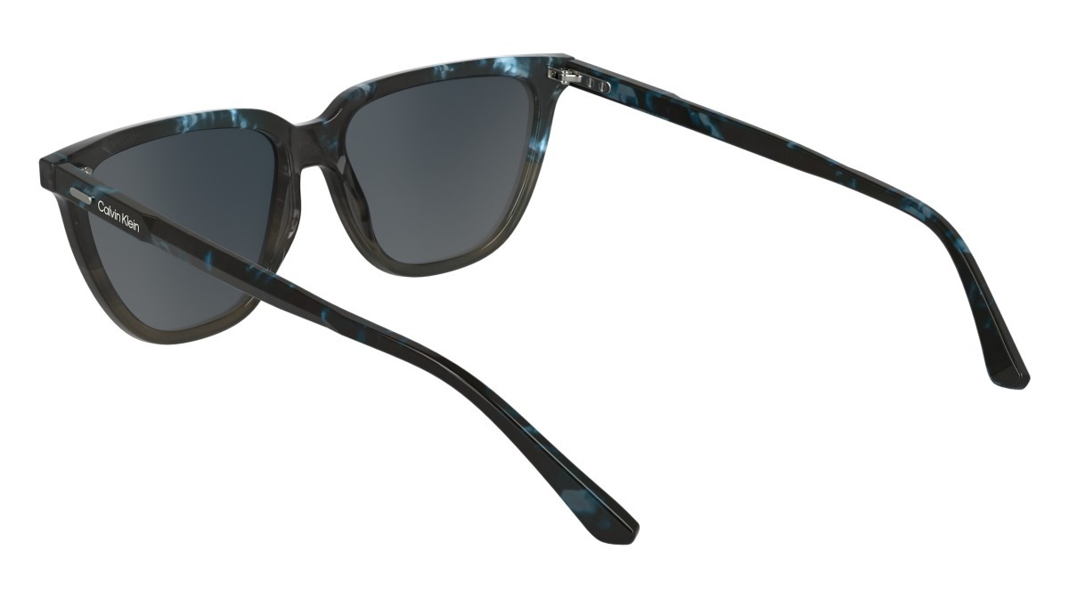 Sunglasses Calvin Klein CK24537S (461) color blue havana/havana shape rectangle lenses solid grey