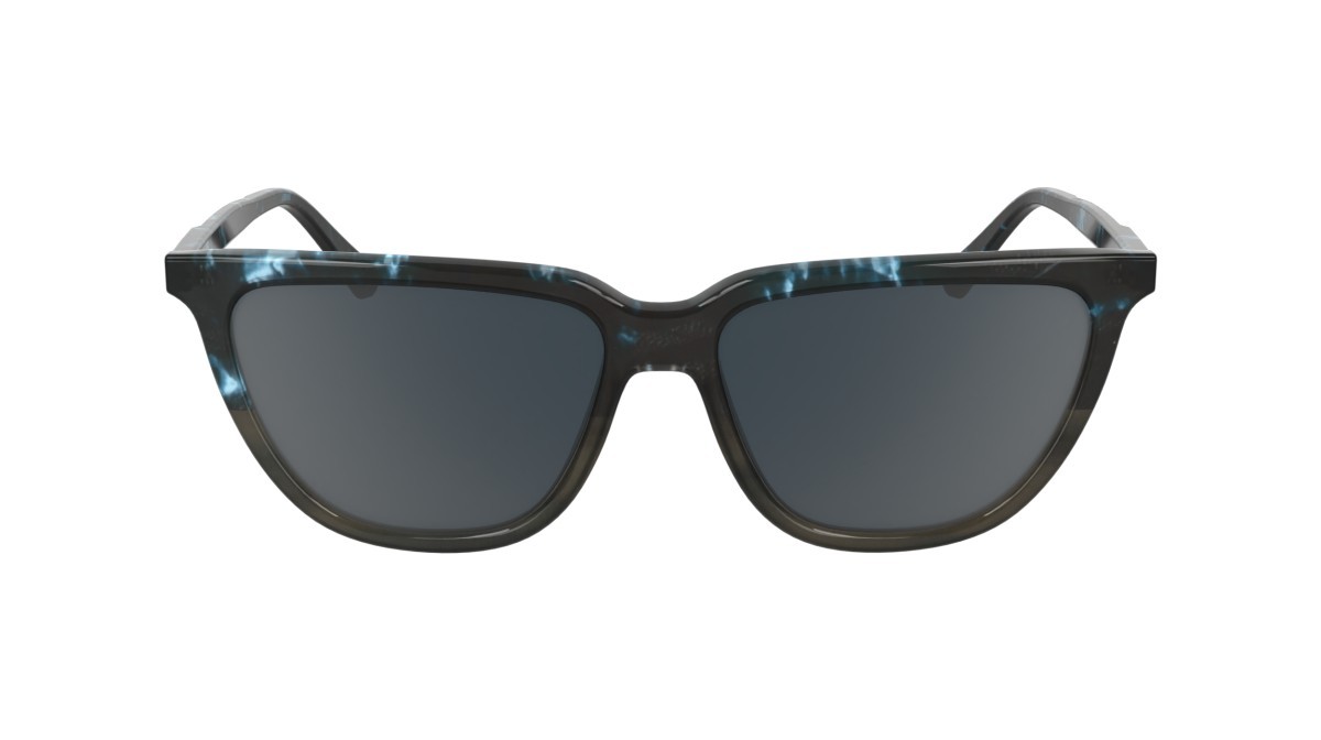 Sunglasses Calvin Klein CK24537S (461) color blue havana/havana shape rectangle lenses solid grey