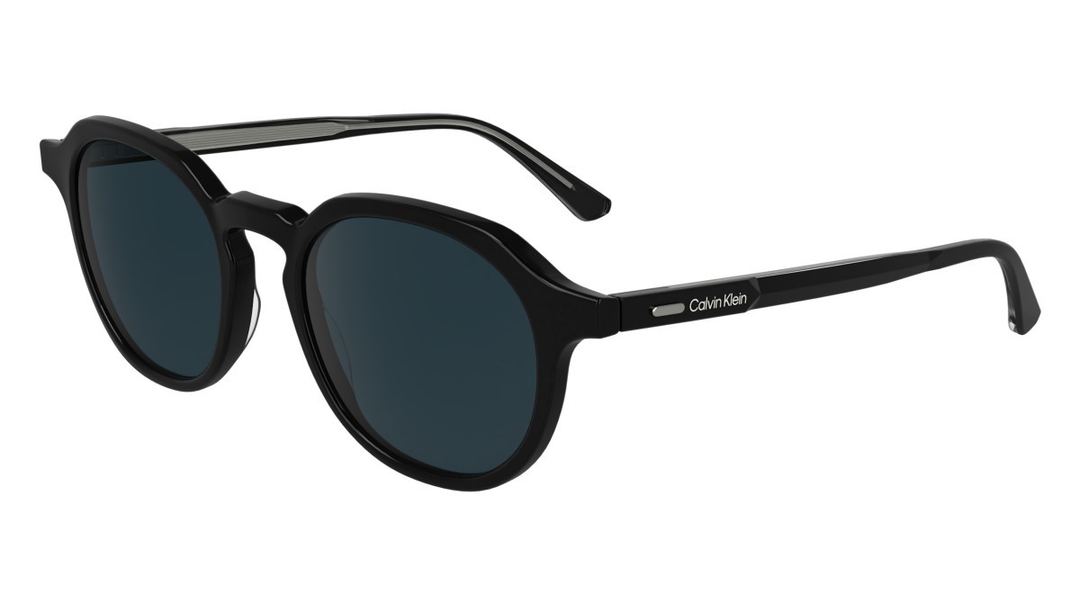 Sunglasses Calvin Klein CK24538S (001) color black shape pantos lenses solid blue
