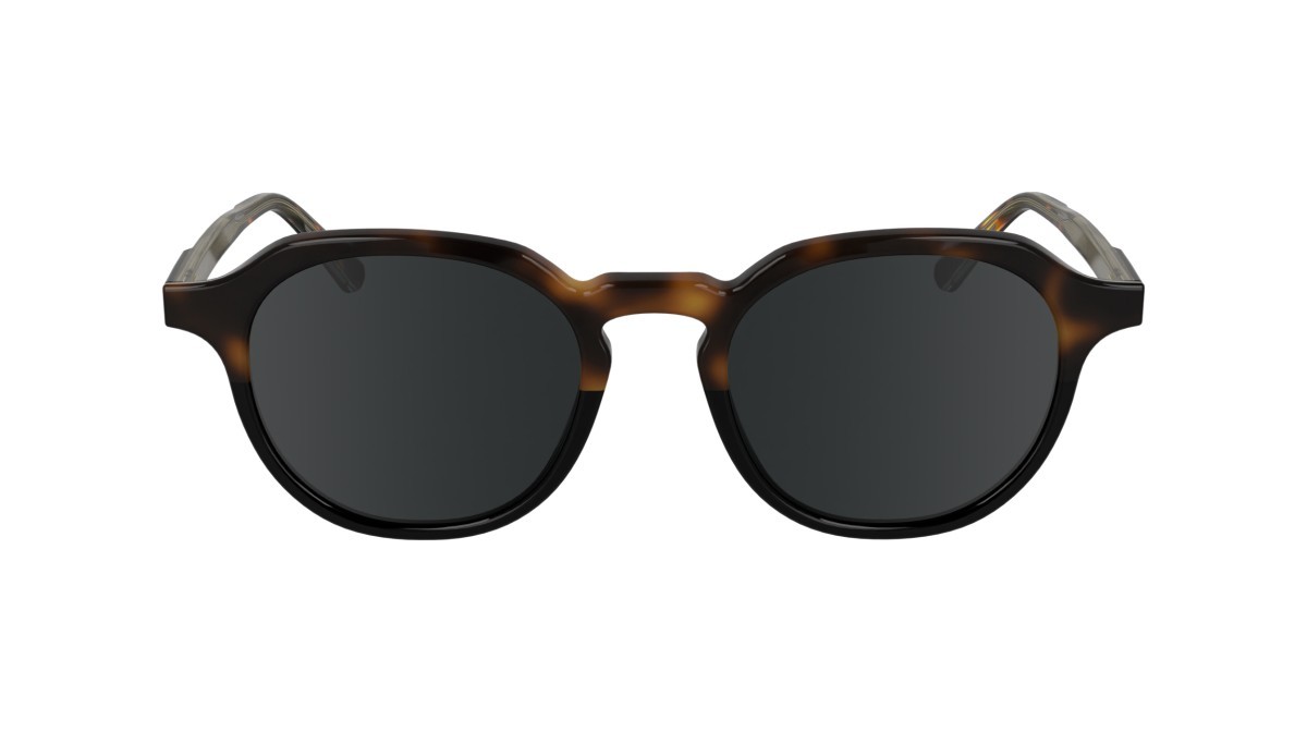 Sunglasses Calvin Klein CK24538S (233) color havana/black shape pantos lenses solid grey