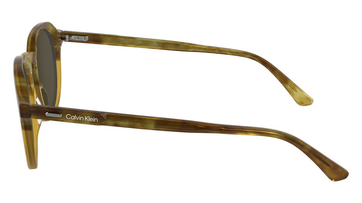 Sunglasses Calvin Klein CK24538S (255) color honey havana/honey shape pantos lenses solid dark caramel