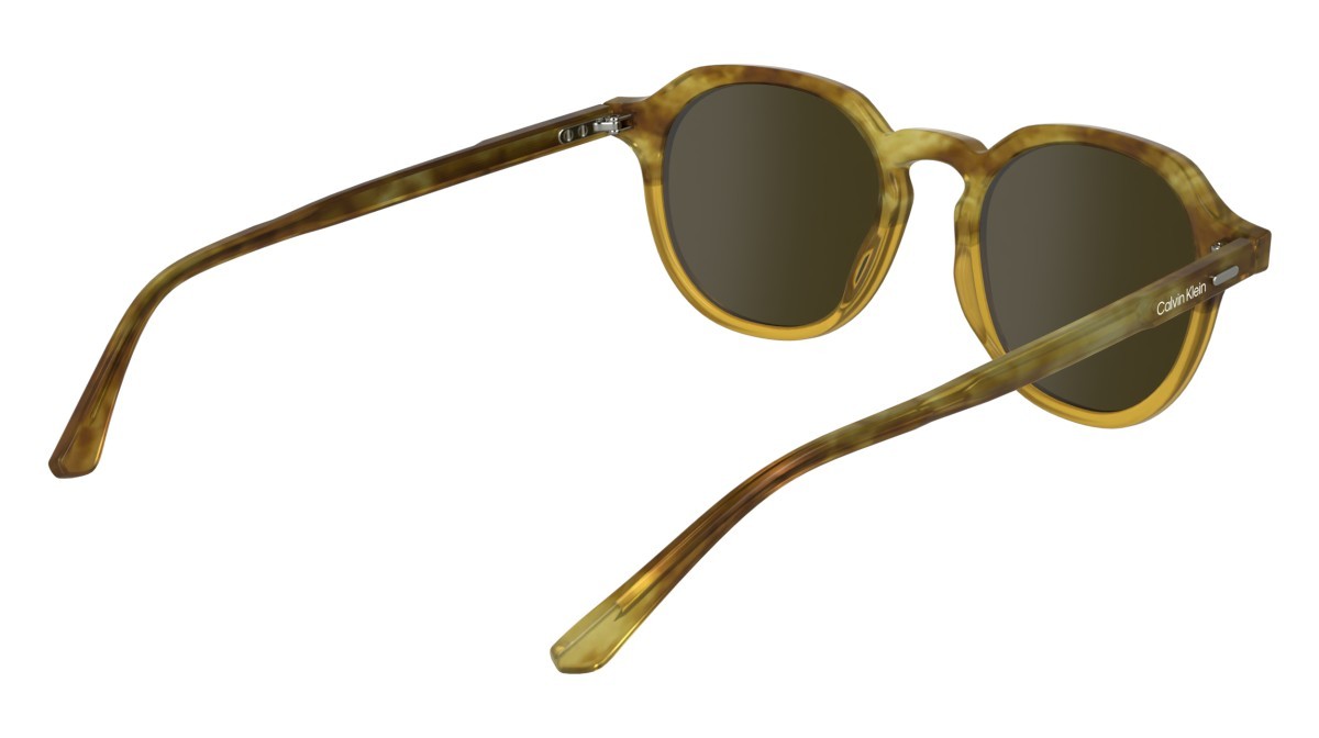 Sunglasses Calvin Klein CK24538S (255) color honey havana/honey shape pantos lenses solid dark caramel