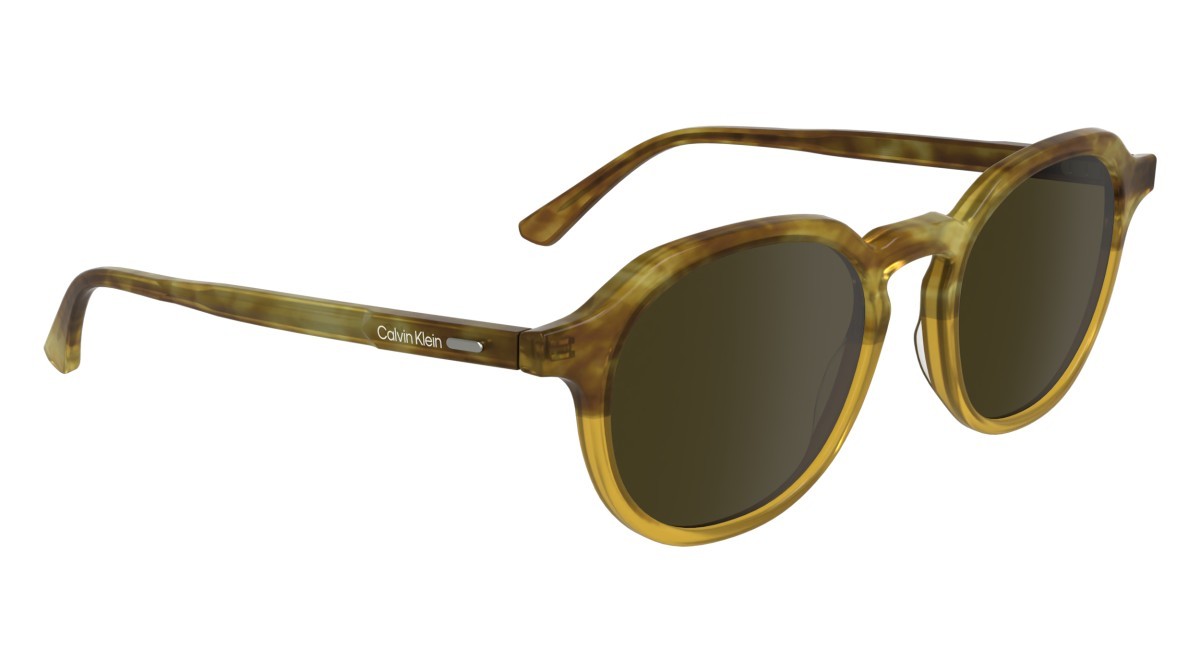 Sunglasses Calvin Klein CK24538S (255) color honey havana/honey shape pantos lenses solid dark caramel