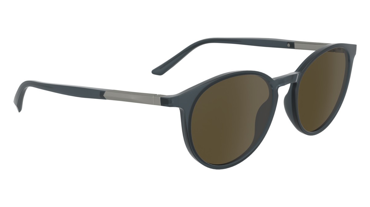 Sunglasses Calvin Klein CK24539S (413) color azure shape round lenses solid light brown