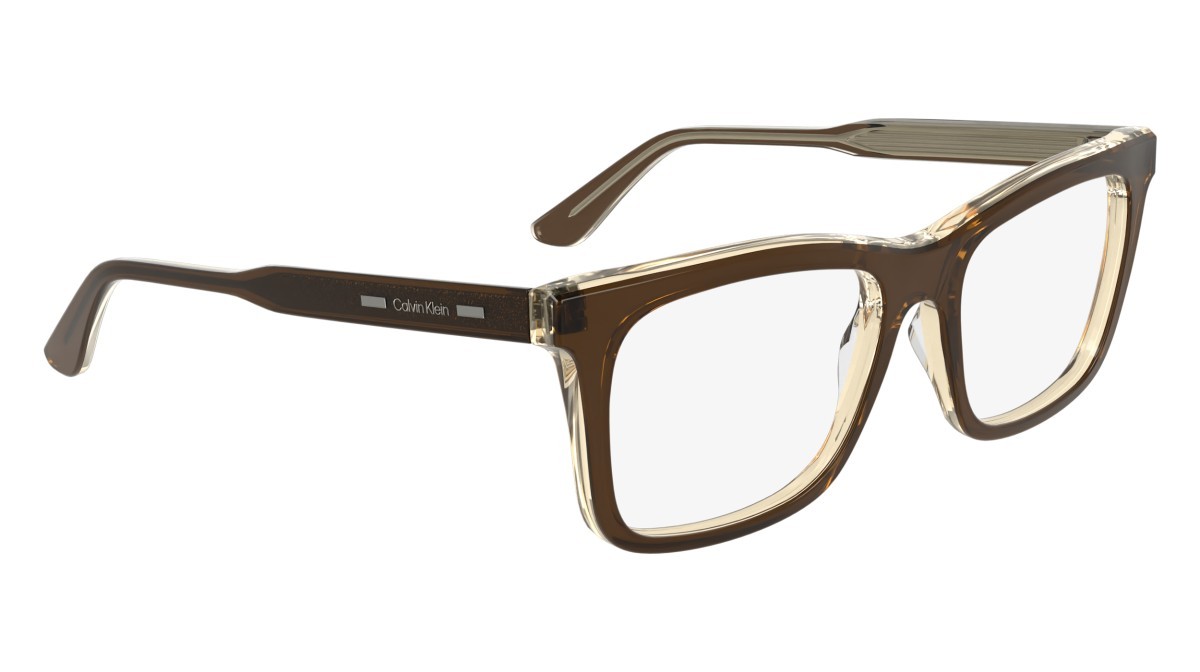 Eyeglasses Calvin Klein CK24542 (280) color light brown/crystal shape rectangle lenses color 3