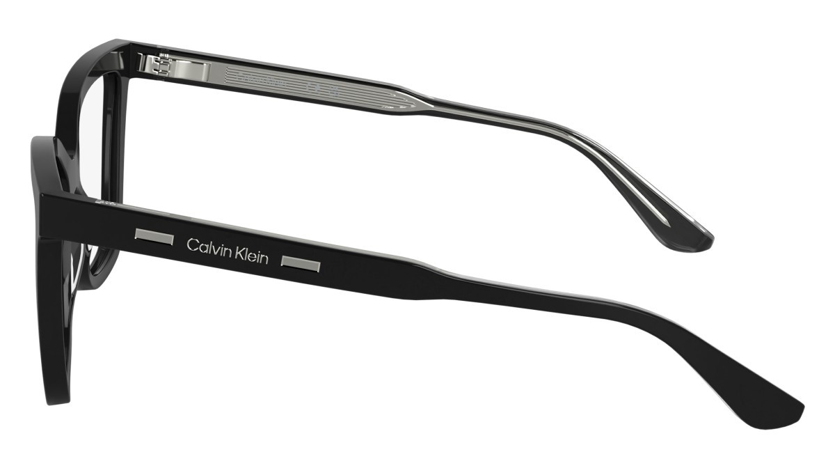Eyeglasses Calvin Klein CK24550MAG-SET (001) color black shape butterfly lenses polar solid grey