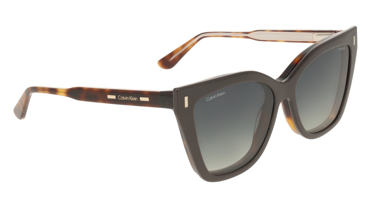 Eyeglasses Calvin Klein CK24550MAG-SET (242) color havana shape butterfly lenses green gradient