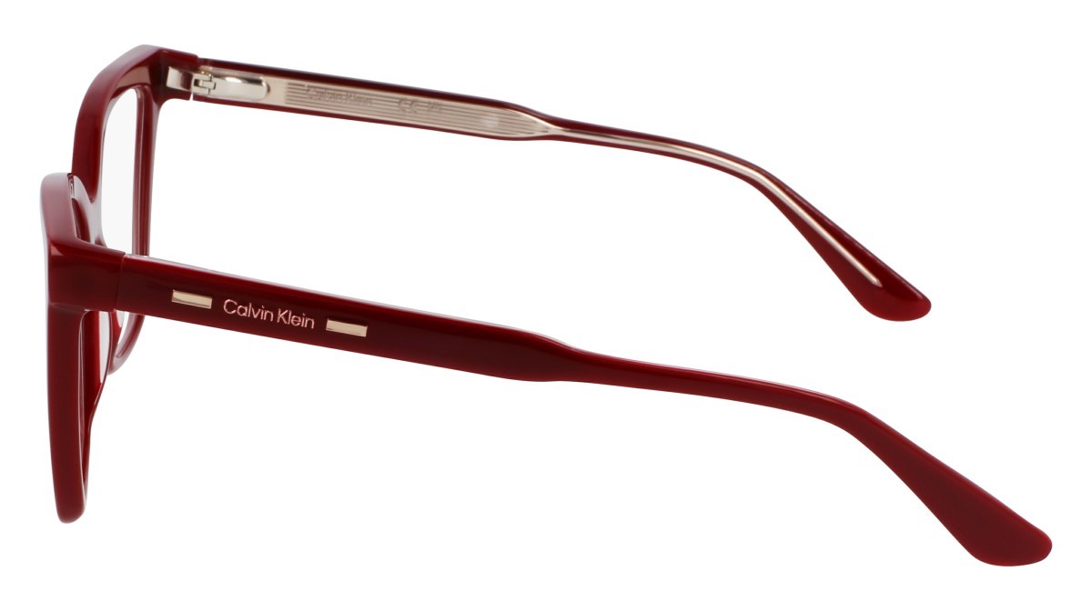 Eyeglasses Calvin Klein CK24550MAG-SET (605) color burgundy shape butterfly lenses polar solid brown