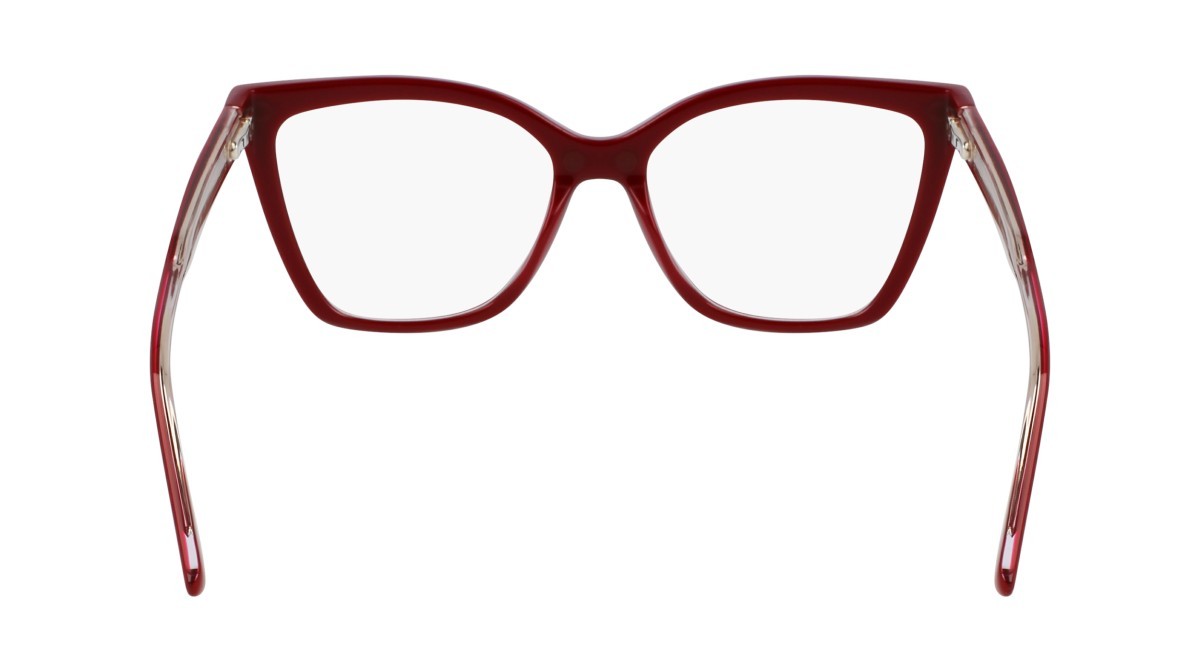 Eyeglasses Calvin Klein CK24550MAG-SET (605) color burgundy shape butterfly lenses polar solid brown