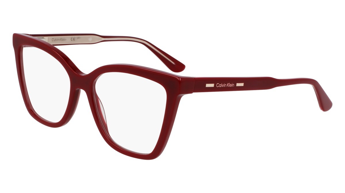 Eyeglasses Calvin Klein CK24550MAG-SET N (605) color burgundy shape butterfly 