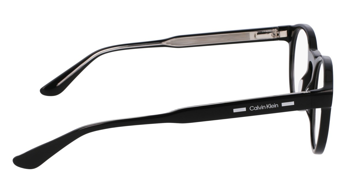 Eyeglasses Calvin Klein CK24551MAG-SET (001) color black shape oval lenses polar solid grey
