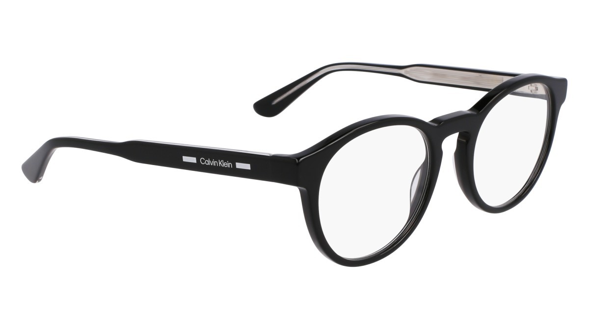 Eyeglasses Calvin Klein CK24551MAG-SET (001) color black shape oval lenses polar solid grey