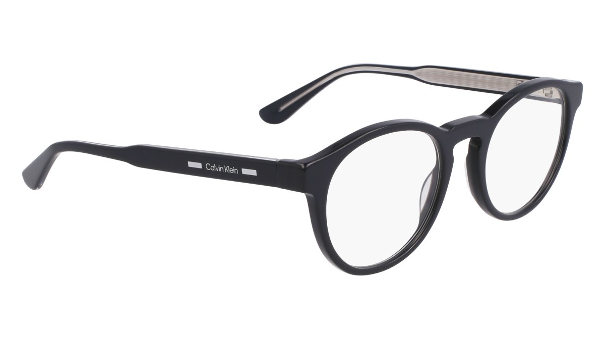 Eyeglasses Calvin Klein CK24551MAG-SET (021) color dark grey shape oval lenses polar solid blue