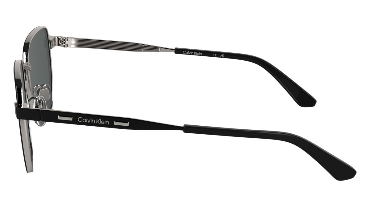 Sunglasses Calvin Klein CK25100S N (002) color matte black shape rectangle 