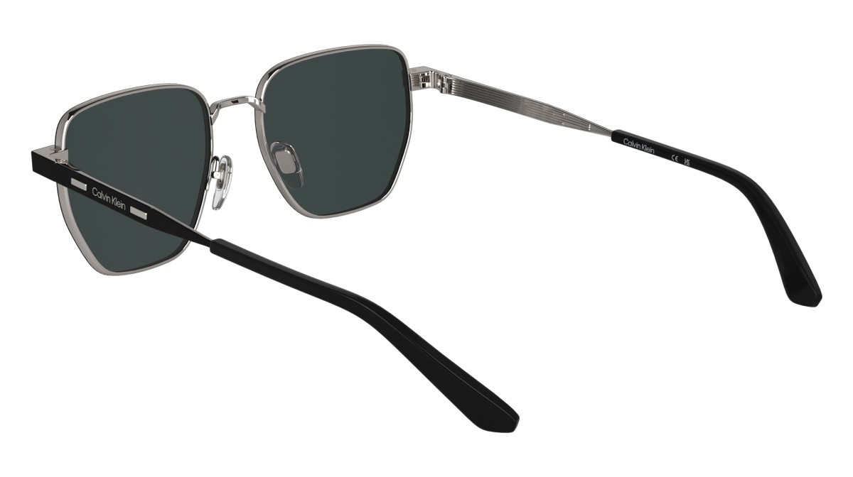 Sunglasses Calvin Klein CK25100S N (002) color matte black shape rectangle 