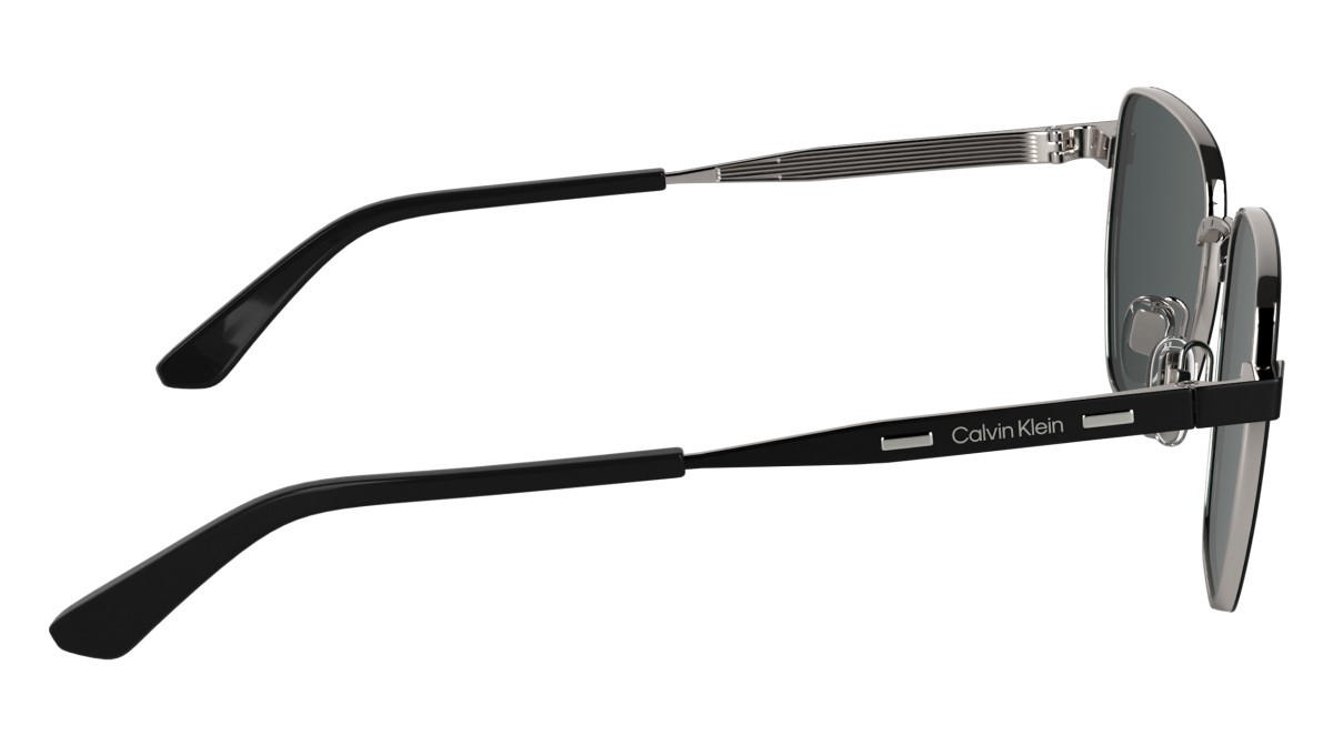 Sunglasses Calvin Klein CK25100S N (002) color matte black shape rectangle 