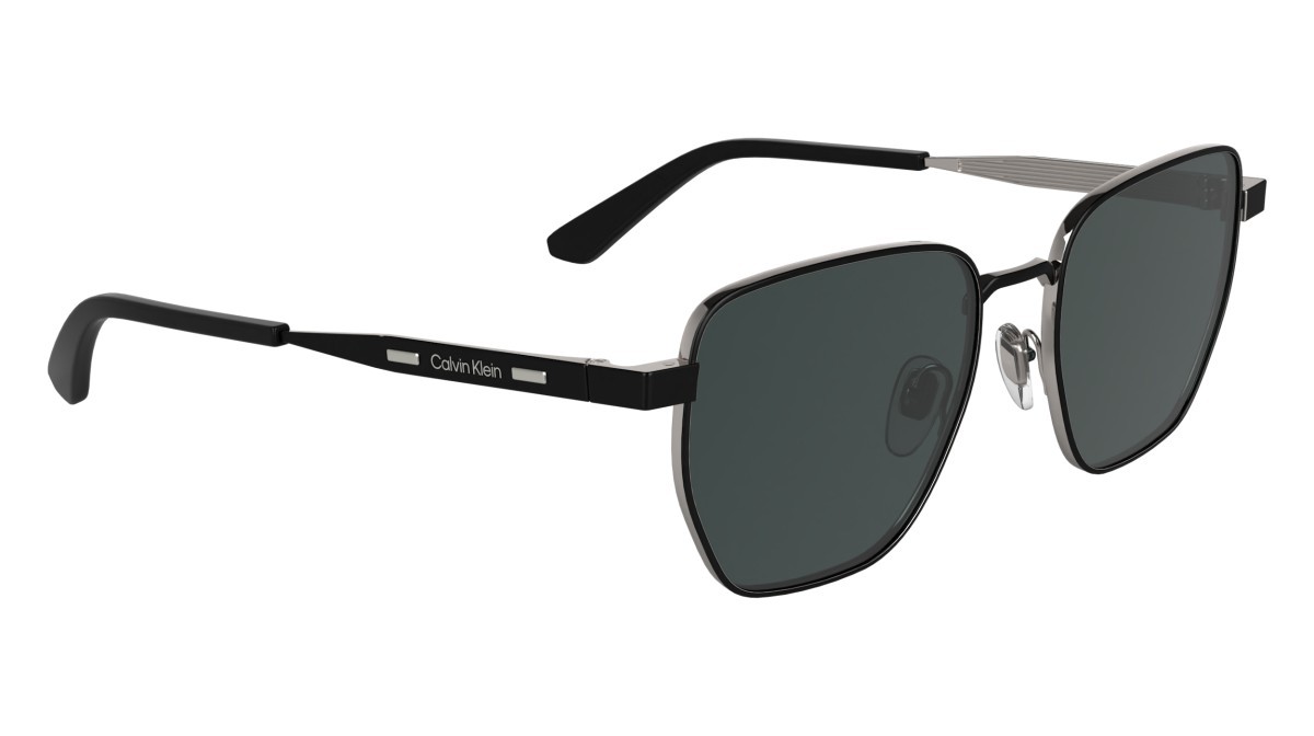 Sunglasses Calvin Klein CK25100S N (002) color matte black shape rectangle 