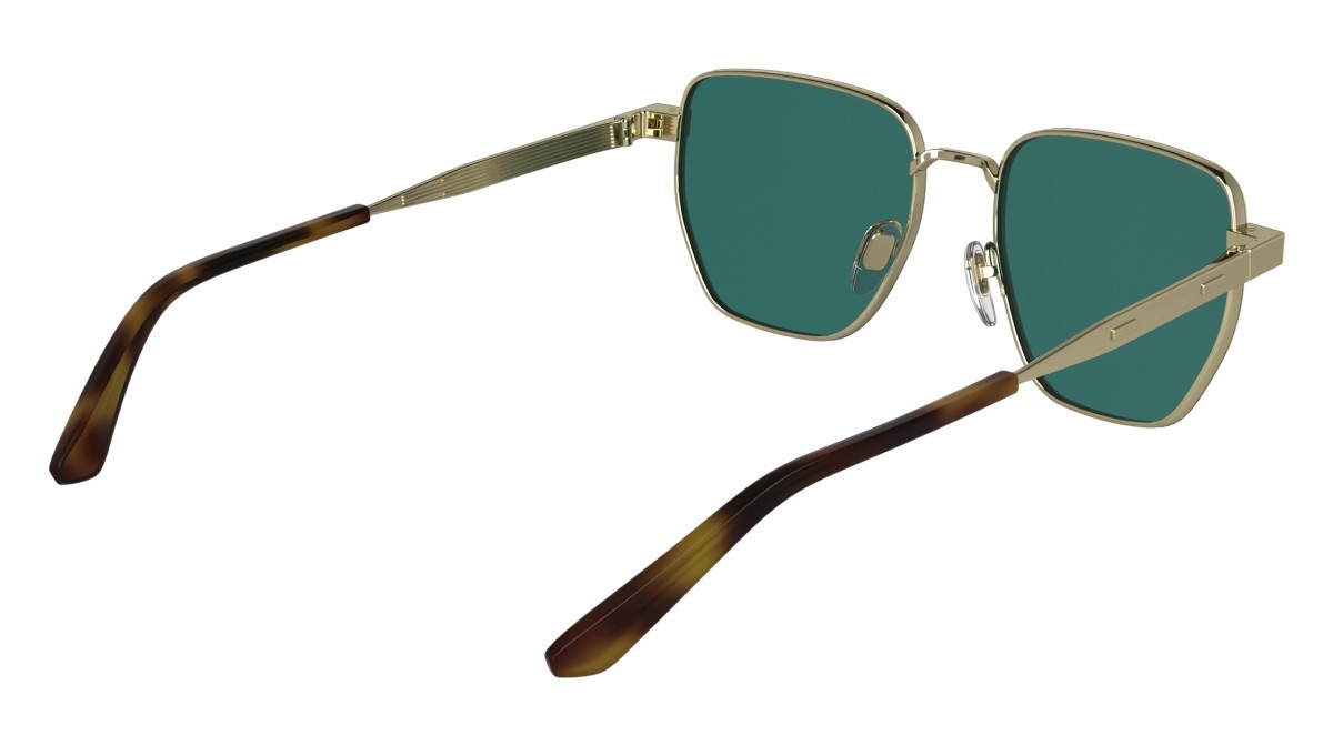 Sunglasses Calvin Klein CK25100S N (716) color light gold shape rectangle 