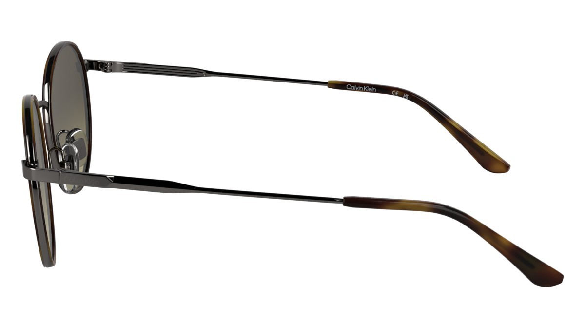 Sunglasses Calvin Klein CK25101S (240) color havana shape round lenses gradient brown