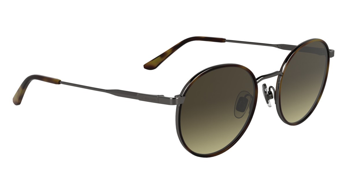 Sunglasses Calvin Klein CK25101S (240) color havana shape round lenses gradient brown
