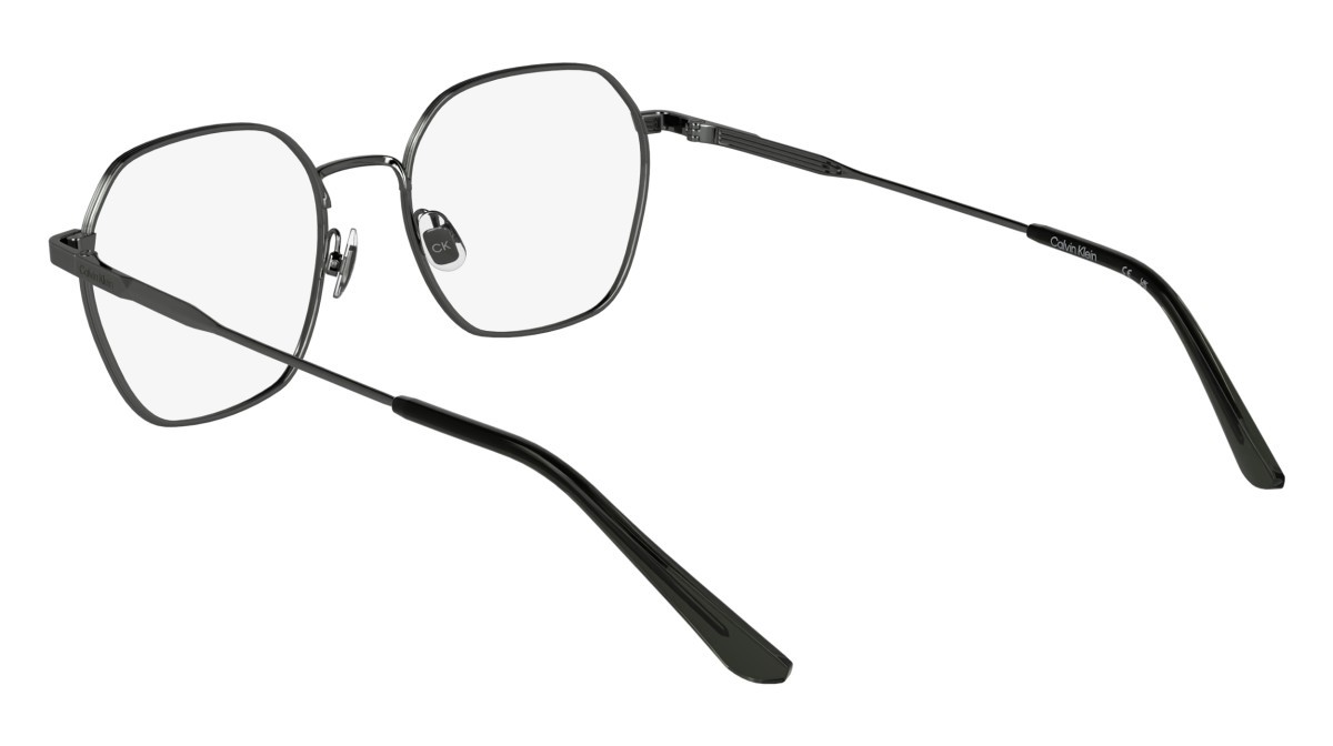 Eyeglasses Calvin Klein CK25103 (009) color dark gunmetal shape rectangle lenses colore - 3