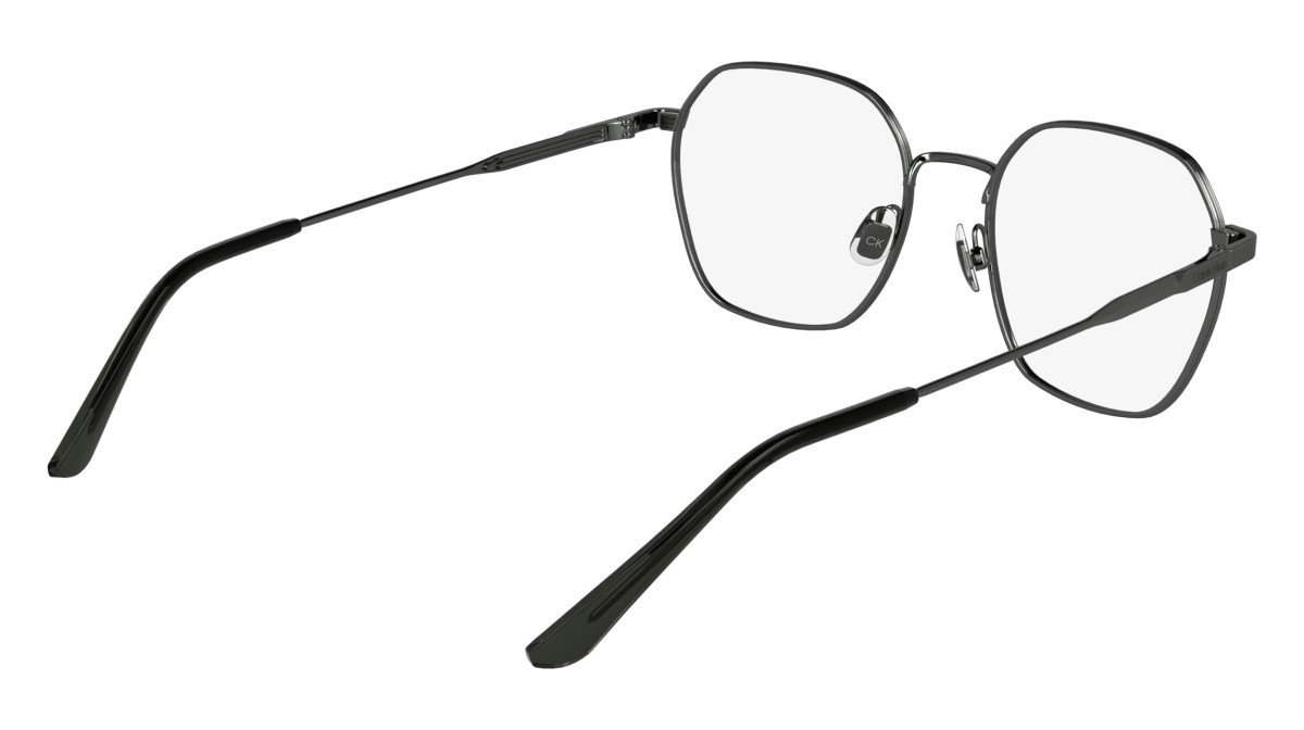 Eyeglasses Calvin Klein CK25103 (009) color dark gunmetal shape rectangle lenses colore - 3