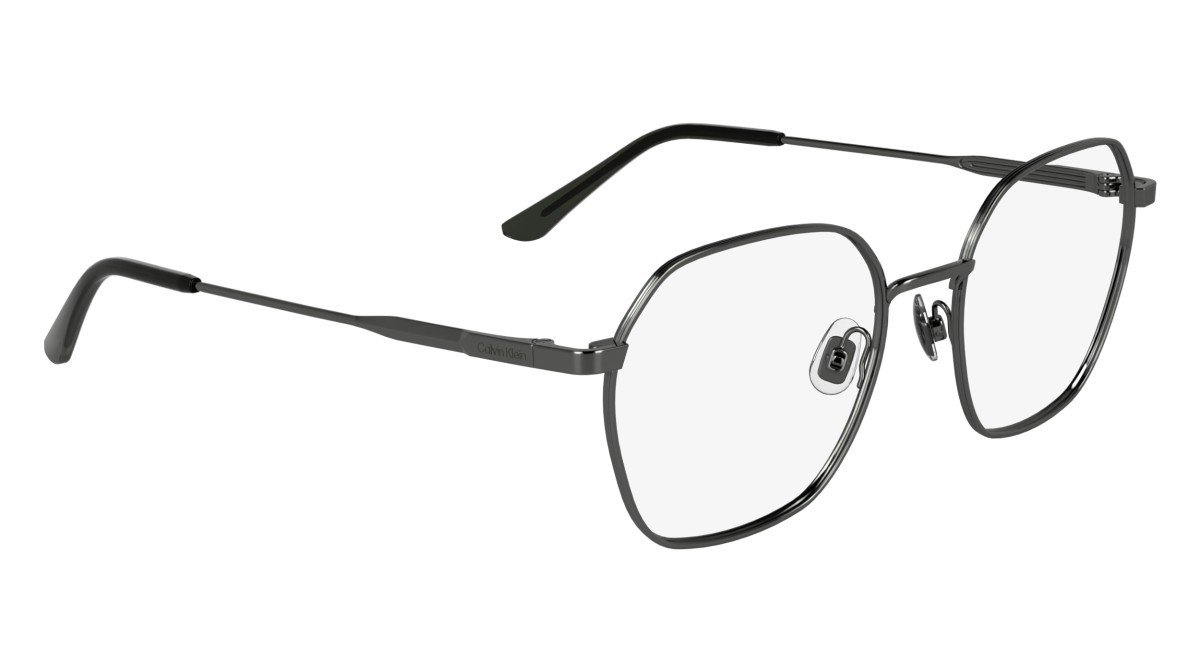 Eyeglasses Calvin Klein CK25103 (009) color dark gunmetal shape rectangle lenses colore - 3