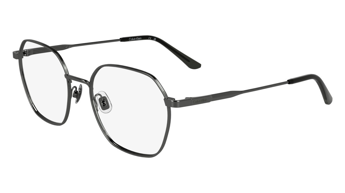 Eyeglasses Calvin Klein CK25103 (009) color dark gunmetal shape rectangle lenses colore - 3