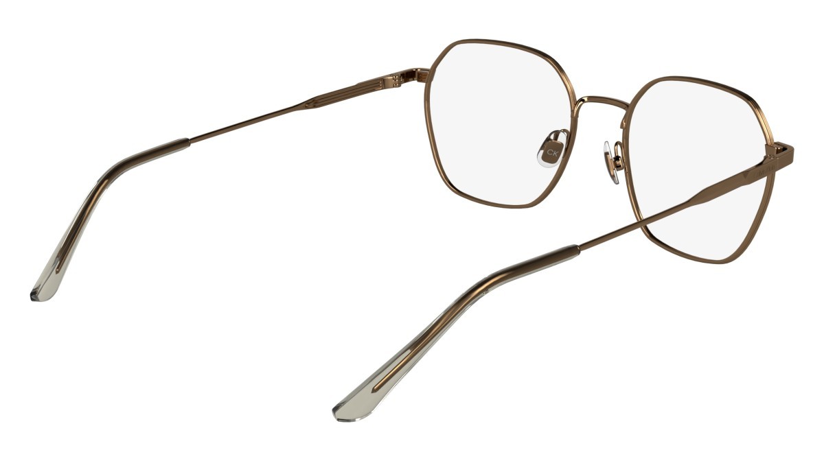 Occhiali da vista Calvin Klein CK25103 (771) colore amber gold forma rettangolare lenti colore - 2