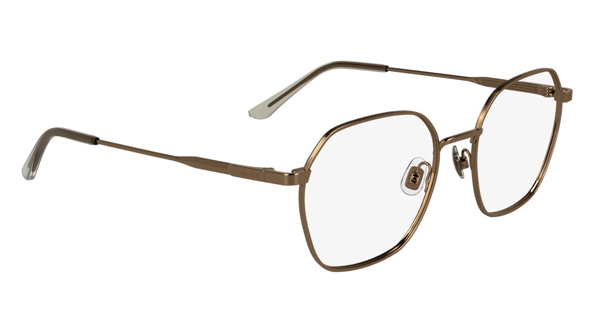 Occhiali da vista Calvin Klein CK25103 (771) colore amber gold forma rettangolare lenti colore - 2