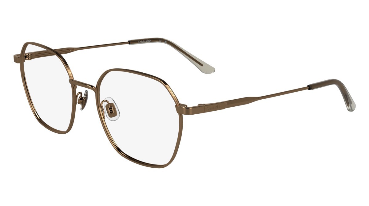 Occhiali da vista Calvin Klein CK25103 (771) colore amber gold forma rettangolare lenti colore - 2