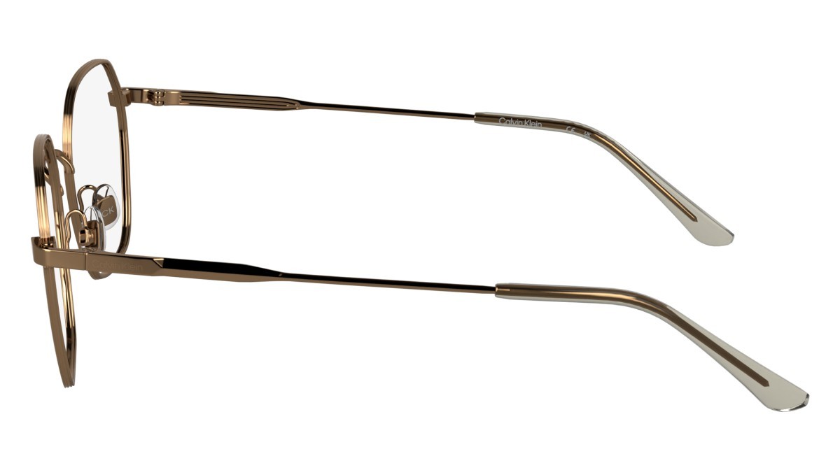 Eyeglasses Calvin Klein CK25103 N (771) color amber gold shape rectangle 
