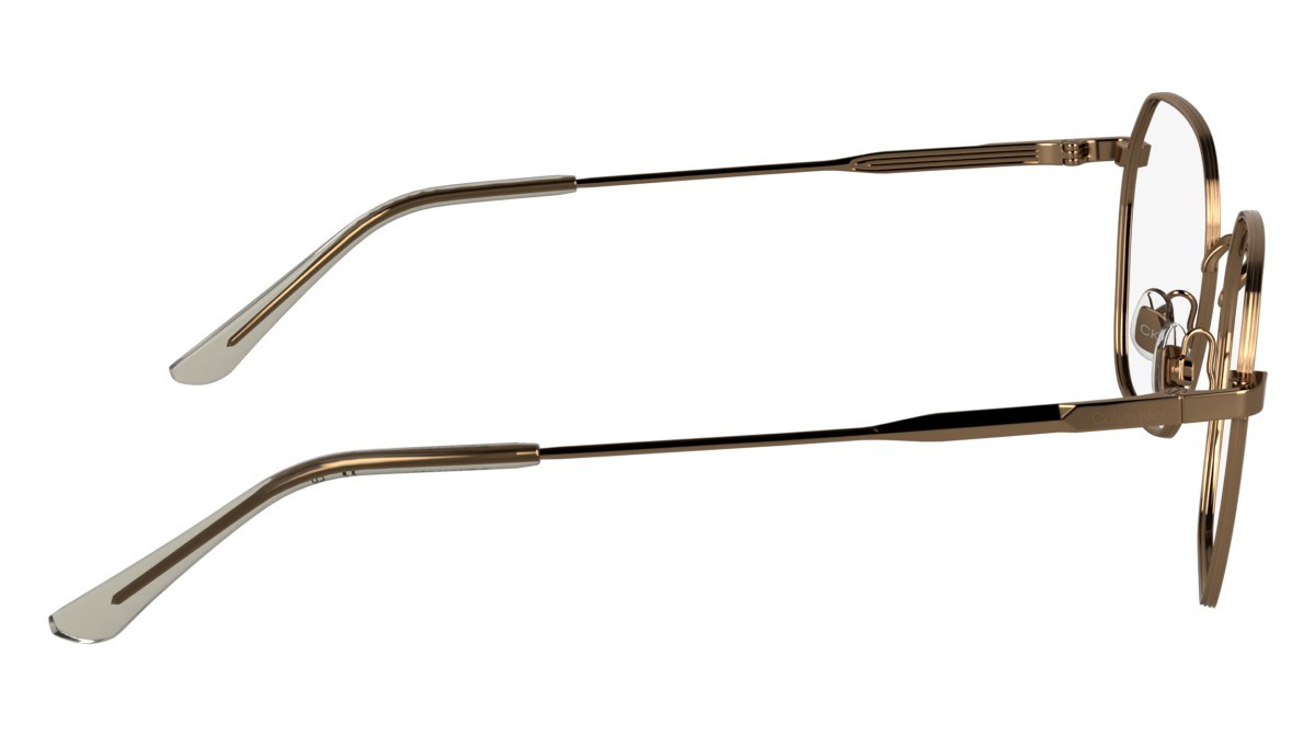 Eyeglasses Calvin Klein CK25103 N (771) color amber gold shape rectangle 