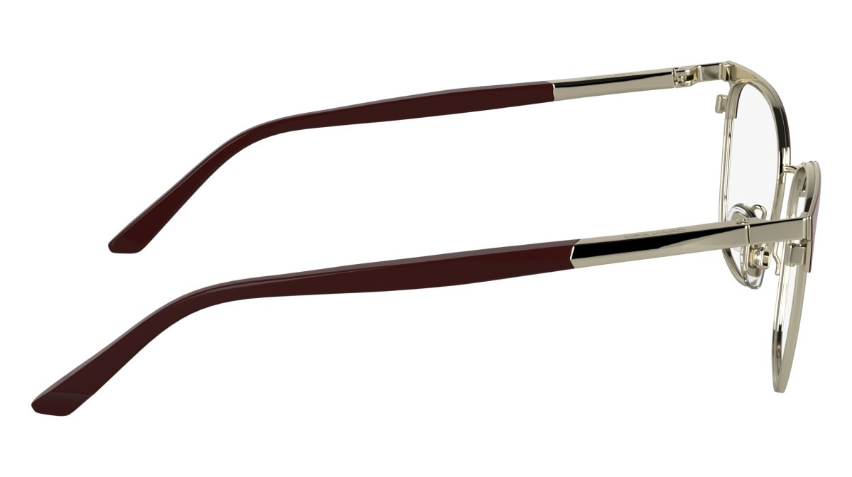 Eyeglasses Calvin Klein CK25105 (605) color burgundy shape cat eye lenses colore - 2