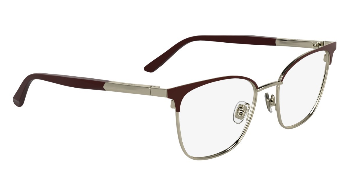 Eyeglasses Calvin Klein CK25105 (605) color burgundy shape cat eye lenses colore - 2