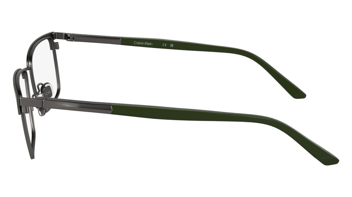 Eyeglasses Calvin Klein CK25106 (330) color khaki shape rectangle lenses colore - 3