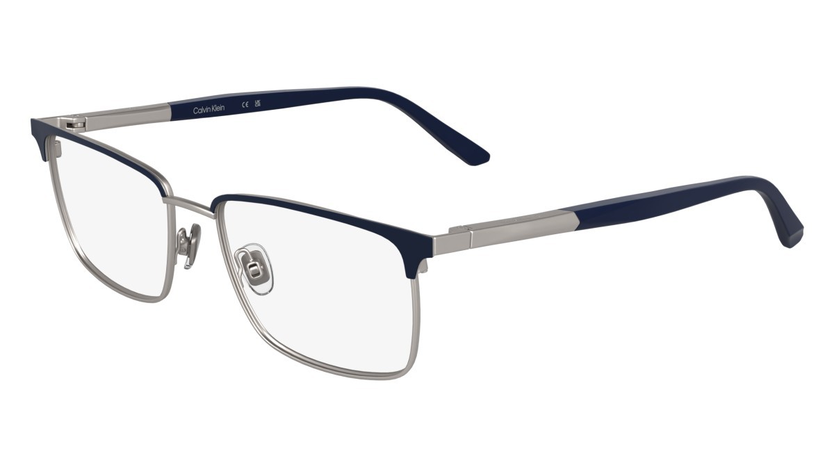 Eyeglasses Calvin Klein CK25106 (400) color blue shape rectangle lenses colore - 2