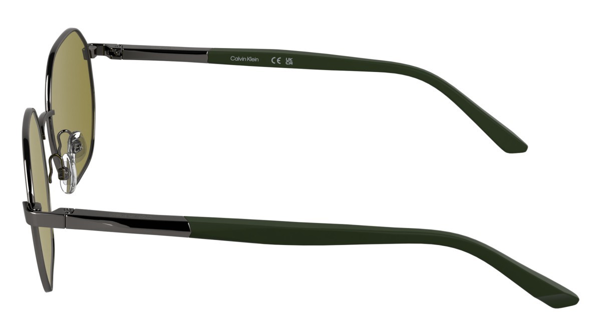 Sunglasses Calvin Klein CK25110S (070) color dark ruthenium shape rectangle lenses solid brown
