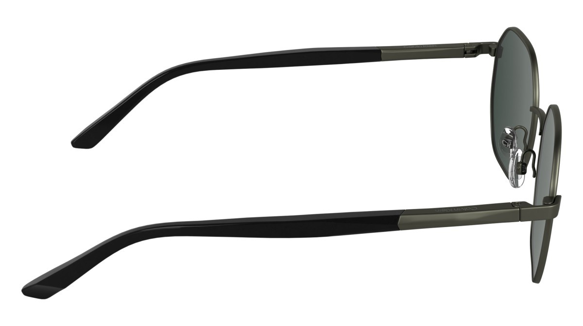 Sunglasses Calvin Klein CK25110S (072) color matte dark gunmetal shape rectangle lenses solid grey