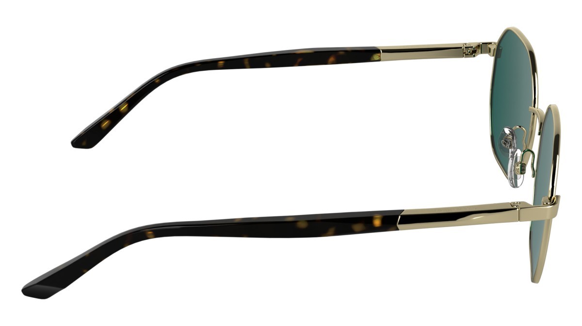 Sunglasses Calvin Klein CK25110S (717) color gold shape rectangle lenses solid petrol