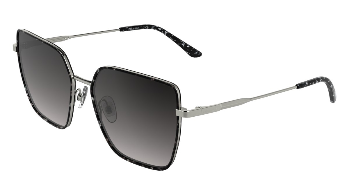 Sunglasses Calvin Klein CK25111S (025) color grey havana shape butterfly lenses gradient smoke