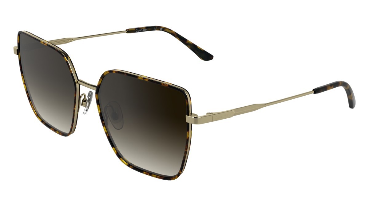 Sunglasses Calvin Klein CK25111S (240) color havana shape butterfly lenses gradient brown