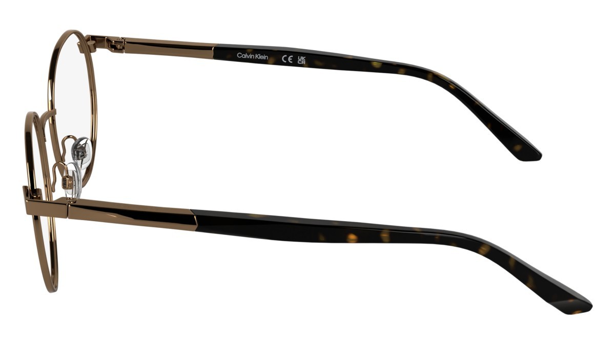 Occhiali da vista Calvin Klein CK25112 (771) colore amber gold forma rotondo 