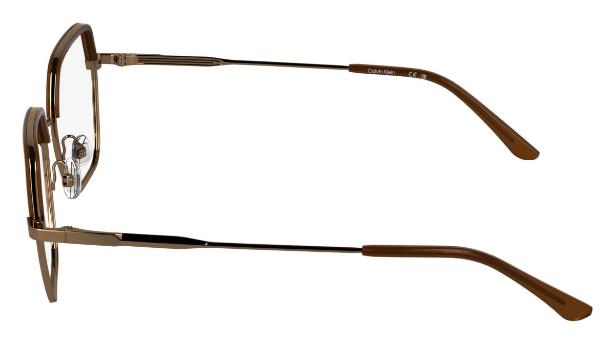 Eyeglasses Calvin Klein CK25113 (771) color amber gold shape butterfly 