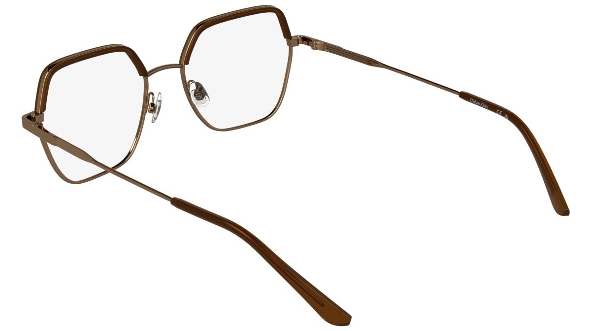 Eyeglasses Calvin Klein CK25113 (771) color amber gold shape butterfly 
